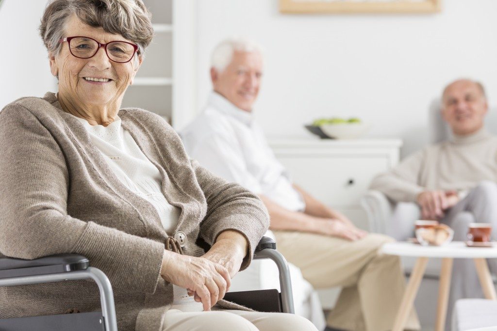 Seniors sitting in a room