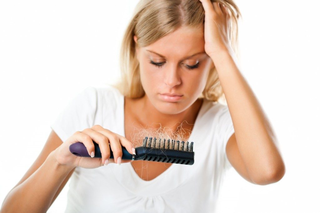 hair loss on a woman