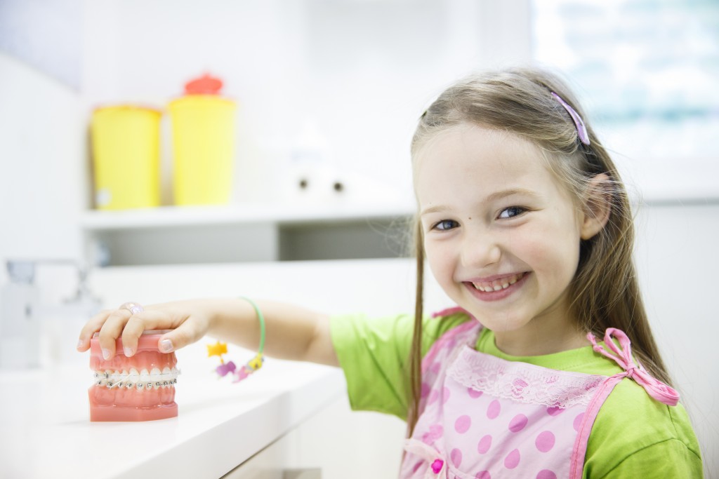 happy child at the dentist