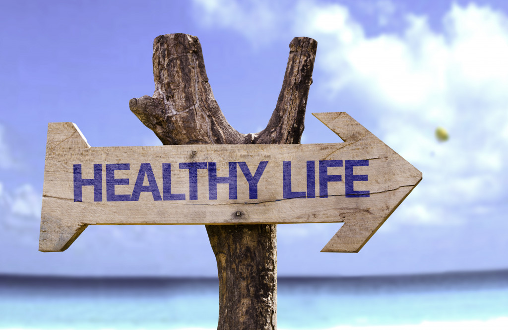 healthy life signage
